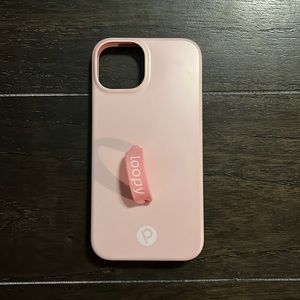 Pink iPhone 13 loopy case.